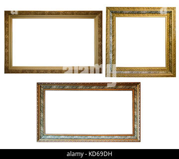 Bilderrahmen isoliert auf einem weißen Stockfoto