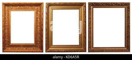 Bilderrahmen isoliert auf einem weißen Stockfoto