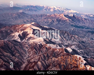 Luftaufnahme von größeren Himalaya Gebirge Stockfoto