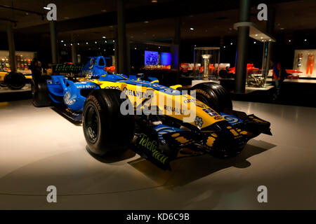 Renault R26 f1, mit dem Fernando Alonso wurde Weltmeister zum zweiten Mal im Jahr 2006. Foto auf Oktober, 2017 Fernando al Stockfoto