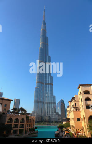 Dubai, Vae - November 13, 2013: Blick auf Downtown Burj Dubai Stockfoto