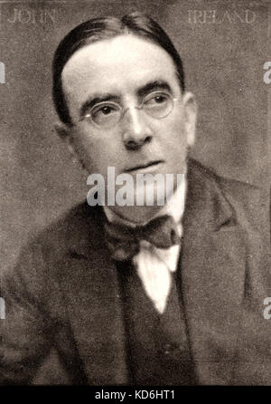 John Irland portrait. Englische Komponist 1879-1962. Herbert Lambert Foto (1881-1936) in der modernen britischen Komponisten Serie Stockfoto