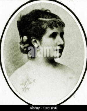 Adele Isaac 1878, Dolmetscher für die Rolle der Marguerite in Berlioz' Legende dramatique' La Damnation de Faust". Im Jahre 1846 uraufgeführt. Adele Isaac, Französisch Sopran: 1854-1915. Louis Berlioz, Französischer romantischer Komponist: 11. Dezember 1803 - 8. März 1869. Stockfoto