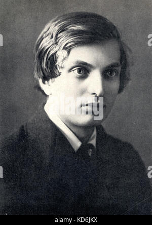 Alexander Nikolajewitsch Tscherepnin in Tiflis, 1921. Russische Komponist und Pianist, 1899-1977. Stockfoto