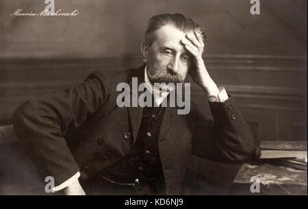 Maurice/Moritz Moszkowski - Porträt - polnisch-deutsche Pianist und Komponist - 23. August 1854 - 4. März 1925 Stockfoto