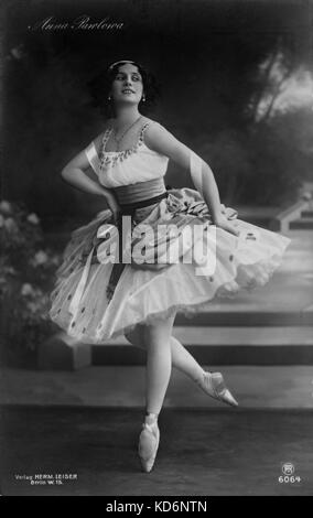 Anna Pavlova - tanzen. Russische Ballett-Tänzerin, 31. Januar 1881 - 22. Januar 1931 Stockfoto