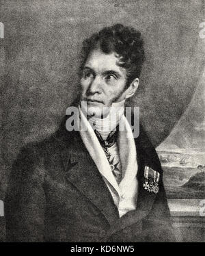 Gaspare Spontini, Portrait. Die italienische Oper Komponist und Dirigent, 14. November 1774 - 24. Januar 1851 Stockfoto