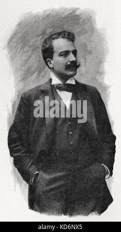 Umberto Giordano - Portrait. Die italienische Oper Komponist 28 August 1867 - 12. November 1948 Stockfoto