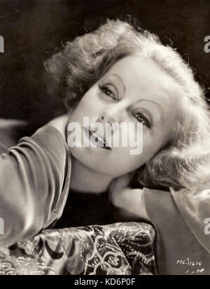 Greta Garbo, Portrait. Schwedische Filmstar, 1905-1990. Werbung Foto. Stockfoto