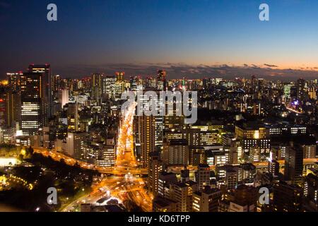 Erstaunlich Tokio bei Nacht, Japan Stockfoto