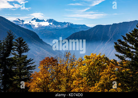 Dachsteinmassiv, Region in Oberösterreich, Oberösterreich, Teil der Alpen, Stockfoto