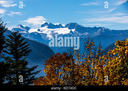 Dachsteinmassiv, Region in Oberösterreich, Oberösterreich, Teil der Alpen, Stockfoto