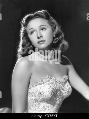 Vera RALSTON (1900-2003), tschechische Eiskunstläuferin, die Hollywood-Schauspielerin wurde. Etwa 1953. Stockfoto