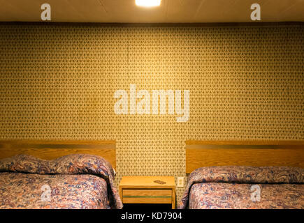 Eine leere und vom Motel Zimmer in Kentucky. Stockfoto