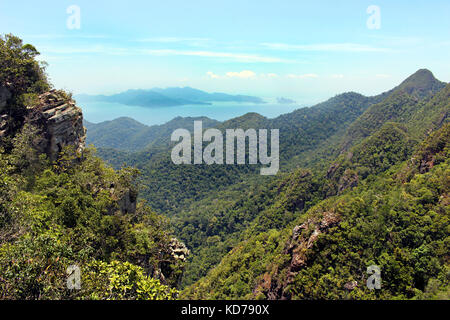 Langkawi Landschaft von der Sky Bridge, natürlichen Hintergrund Stockfoto