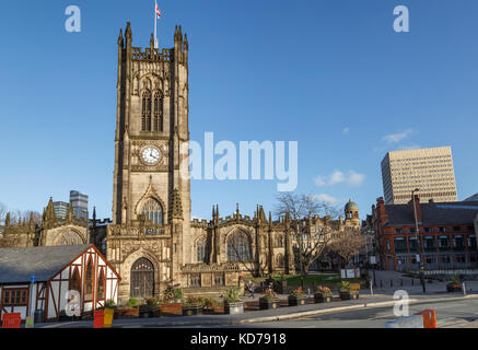 Der Kathedrale von Manchester im Stadtzentrum von Manchester, Großbritannien Stockfoto