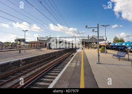 Didcot Parkway Bahnhof auf dem aktualisierten Great Western mainline Stockfoto
