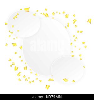 Fallende Papier Konfetti urlaub Hintergrund Stock Vektor