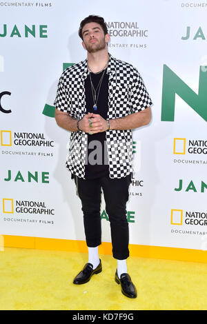 Hasan piker besucht die Premiere von Jane National Geographic Dokumentarfilme'' in der Hollywood Bowl, die am 9. Oktober 2017 in Hollywood, Kalifornien. Stockfoto