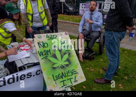 London, Großbritannien. Oktober 2017. Eine Umfrage von Populus im vergangenen Jahr ergab, dass mehr als die Hälfte der befragten Abgeordneten, darunter 55 % der Konservativen, die Legalisierung von medizinischem Cannabis befürworteten. Oktober 2017. Quelle: Velar Grant/ZUMA Wire/Alamy Live News Stockfoto