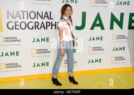 Hollywood, USA. 09 Okt, 2017. Iris apatow am Los Angeles Premiere kommt von National Geographic Dokumentarfilm 'Jane' in der Hollywood Bowl in Hollywood, Kalifornien, die am 9. Oktober 2017. Credit: das Foto access/alamy leben Nachrichten Stockfoto