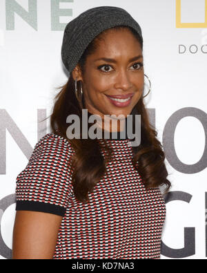 Hollywood, USA. 09 Okt, 2017. Gina Torres an der Los Angeles Premiere kommt von National Geographic Dokumentarfilm 'Jane' in der Hollywood Bowl in Hollywood, Kalifornien, die am 9. Oktober 2017. Credit: das Foto access/alamy leben Nachrichten Stockfoto