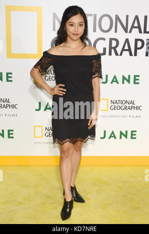 Hollywood, USA. 09 Okt, 2017. Lyrica okano am Los Angeles Premiere kommt von National Geographic Dokumentarfilm 'Jane' in der Hollywood Bowl in Hollywood, Kalifornien, die am 9. Oktober 2017. Credit: das Foto access/alamy leben Nachrichten Stockfoto