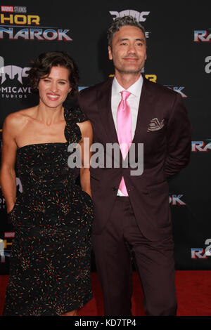 Los Angeles, USA. 10 Okt, 2017. Taika Waititi 10/10/2017 die Weltpremiere von 'Thor: Ragnarök' bei El Capitan Theatre in Hollywood, ca Credit: Cronos/alamy leben Nachrichten Stockfoto