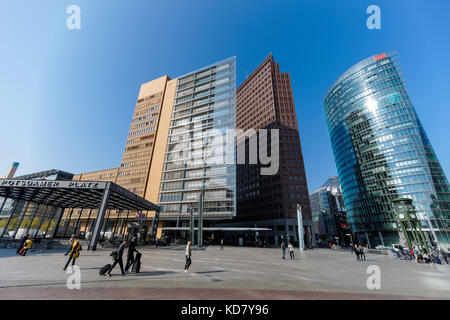 Potsdamer Platz in Berlin, Deutschland Stockfoto