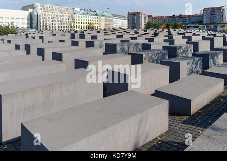 Holocaust-Mahnmal in Berlin, Deutschland Stockfoto