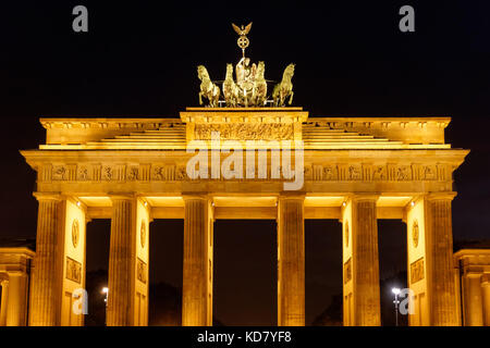 Das Brandenburger Tor in Berlin, Deutschland Stockfoto