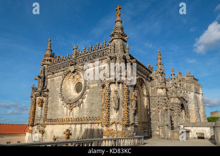 Kapitel Haus und der Kirche im Kloster von Christus (Convento de Cristo). Tomar, Ribatejo, Portugal Stockfoto