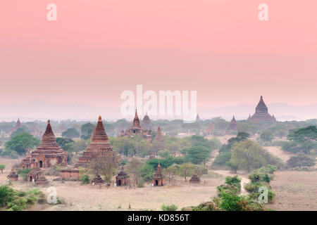 Die Tempel von Bagan archäologische Zone, Bagan, Myanmar Stockfoto