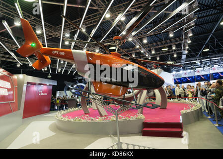 Schukowski, Russland - Juli 22. 2017. Corporation Hubschrauber von russiaon Raum Salon maks-2017 Stockfoto