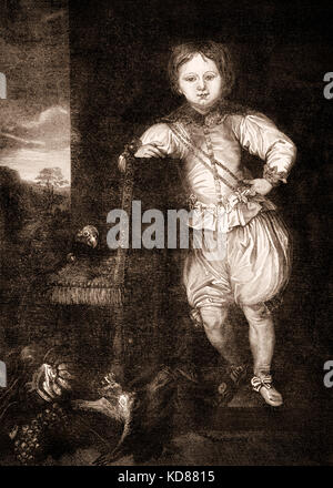 Papst Benedikt IX, Theophylactus von Tusculum als Kind, C. 1012 - C. 1056 Stockfoto