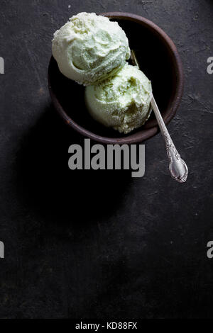 Matcha-Eis Stockfoto