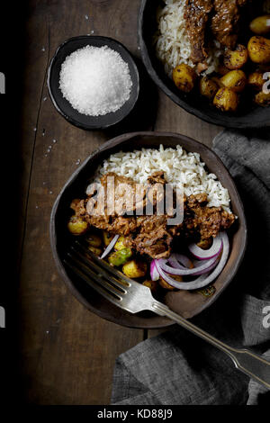 Ziege Rogan Josh indische Curry Stockfoto