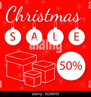 Weihnachten und Neujahr Urlaub themed Vektor Zusammenfassung Hintergrund für Rabatt Flyer. Stock Vektor