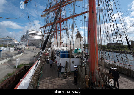 Hanse Sail 2017, Warnemünde, Rostock, Mecklenburg-Vorpommern, Deutschland Stockfoto