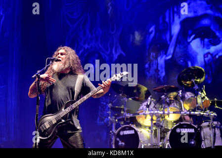 Barcelona-Jun 1: Slayer (Heavy Metal Band) führen Sie im Konzert an Primavera sound Festival 2017 am 1. Juni 2017 in Barcelona, Spanien. Stockfoto