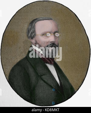 Rudolf Virchow (1821-1902), deutscher Arzt und Pathologe. Gravieren, 1883. Stockfoto