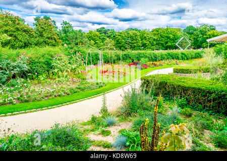 Parc Floral de Paris ist ein öffentlicher Park und Botanischer Garten innerhalb des Bois de Vincennes im 12. arrondissement von Paris, Frankreich Stockfoto