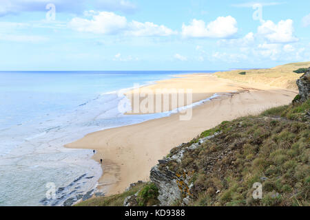 Frankreich, Calvados (50), Cotentin, Cherbourg, Le Cap de Carteret et la Plage de la Vieille Église // Frankreich, Manche, Cotentin, Barneville Carter Stockfoto