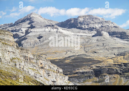 Monte Perdido im Ordesa Nationalpark, Huesca, Spanien. Stockfoto