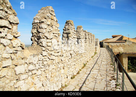 Uruena Wall, Valladolid, Castilla y Leon, Spanien Stockfoto