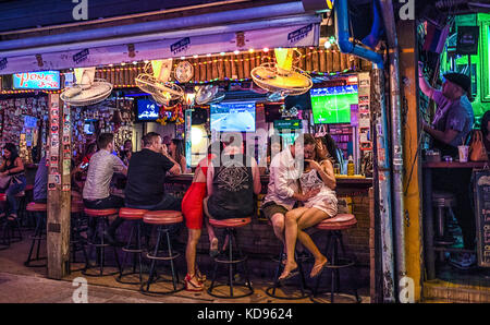 Thailand Patong Beach Phuket bar in Bangla Road Stockfoto