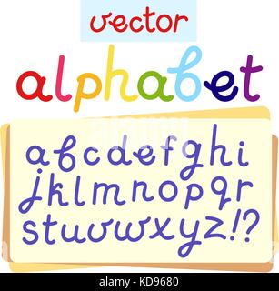 Vektor des englischen Alphabets. Eps 10. Stock Vektor