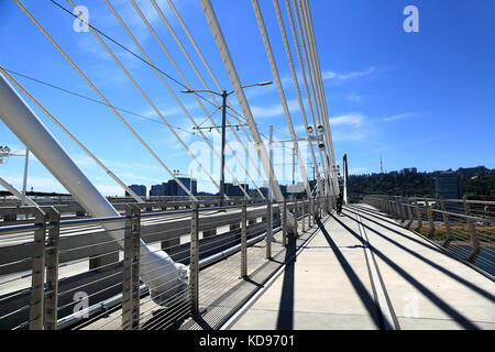 Tilikum Brücke, Portland (Oregon) Stockfoto