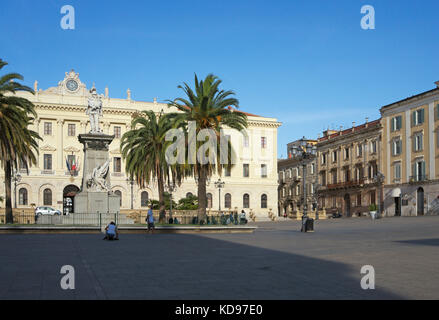 Palazzo della Provincia, Piazza Italia, Sassari, Sardinien, Italien Stockfoto