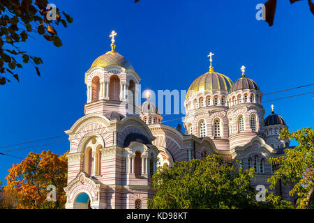 Geburt Christi Kathedrale, Riga, Lettland Stockfoto